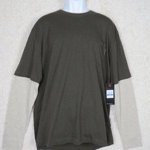 Wolverine* Long Sleeve Pullover‎ 2 Tone Single Chest Pocket Sweater~ Size XL